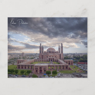 Carte Postale Vintage Lahore Pakistan Badshahi Aquarelle de voya