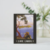 Carte postale vintage lake Garda Italie (Debout devant)