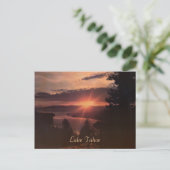 Carte postale Vintage Lake Tahoe Sunrise (Debout devant)