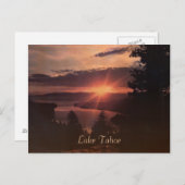 Carte postale Vintage Lake Tahoe Sunrise (Devant / Derrière)