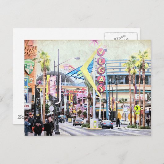 Carte postale vintage Las Vegas (Devant / Derrière)
