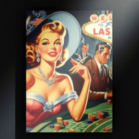 Vintage Las Vegas Casino Pin Up
