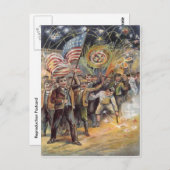 Carte Postale vintage le 4 juillet (Devant / Derrière)