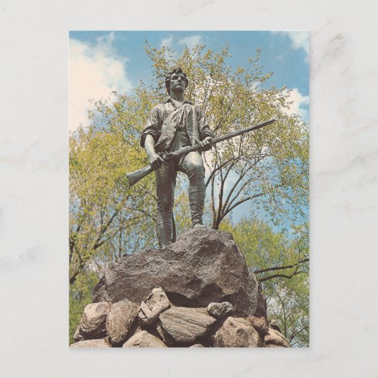 Carte Postale Vintage Le Minute Man (Devant)