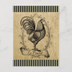 Carte Postale Vintage Le Poulet