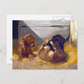 Carte Postale Vintage Lecture de Chippies (Devant / Derrière)