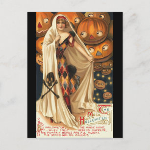 Carte Postale Vintage L'Halloween magique