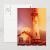 Carte postale vintage Lighthouse (Devant / Derrière)