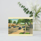 Carte postale vintage Lincoln Road Miami Beach (Debout devant)