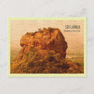 Carte postale vintage Lion Rock Sigiriya Sri Lanka