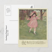 Carte Postale Vintage Little Bo Peep (Devant / Derrière)