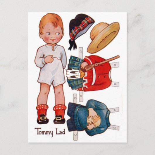 Carte postale vintage Little Boy Tommy (Devant)