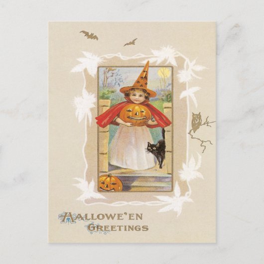Carte postale Vintage Little Witch (Devant)