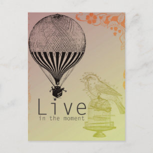 Carte Postale Vintage Live in the Moment