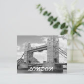 Carte postale vintage London Tower Bridge (Debout devant)