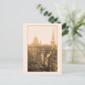 Carte Postale Vintage Londres, Fleet Street, St. Paul's (Debout devant)