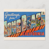 Carte Postale Vintage Long Beach CA  (Devant)