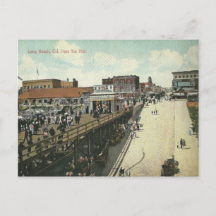 Carte Postale Vintage Long Beach Californie
