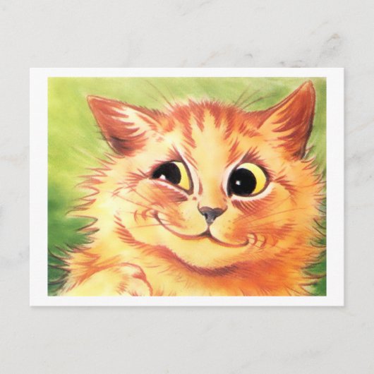 Carte postale vintage Louis Wain Smiling Cat (Devant)