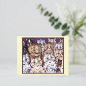 Carte postale vintage Louis Wain Wondering Cats (Debout devant)