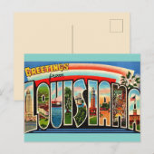 Carte postale vintage Louisiana Greetings (Devant / Derrière)