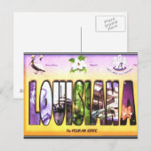 Carte postale Vintage Louisiane (Devant / Derrière)