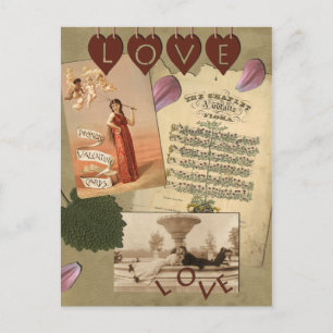 Carte Postale vintage "Love"