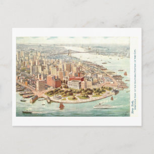 Carte Postale Vintage Lower Manhattan, New York