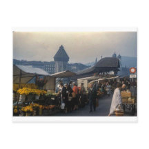Carte postale vintage Lucerne Suisse 1959