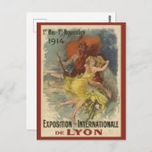 Carte Postale Vintage Lyon France (Devant / Derrière)