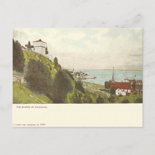 Carte Postale Vintage Mackinac Island Michigan (Devant)