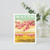 Carte Postale Vintage Macon Géorgie (Debout devant)