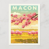 Carte Postale Vintage Macon Géorgie (Devant)