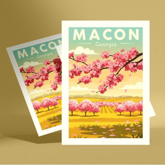 Carte Postale Vintage Macon Géorgie