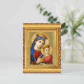 Carte postale vintage Madonna et Child Christmas (Debout devant)