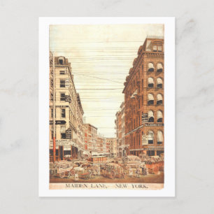 Carte Postale Vintage Maiden Lane New York