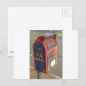 Carte Postale Vintage Mailbox (Devant / Derrière)
