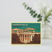 Carte postale vintage Maison Blanche Washington DC (Debout devant)