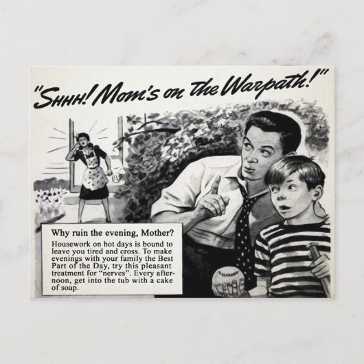 Carte postale vintage Maman Soap (Devant)
