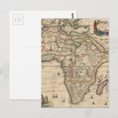 Carte Postale Vintage Map of Africa (Devant / Derrière)
