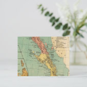 Carte Postale Vintage Map of Baja California (Debout devant)