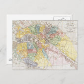Carte Postale Vintage Map of Berlin (Devant / Derrière)