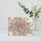 Carte Postale Vintage Map of Berlin Germany (Debout devant)