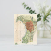 Carte Postale Vintage Map of Burlington (Debout devant)