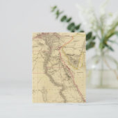 Carte Postale Vintage Map of Egypt (Debout devant)