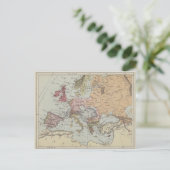 Carte Postale Vintage Map of Europe (Debout devant)