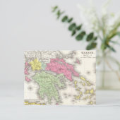 Carte Postale Vintage Map of Greece (Debout devant)