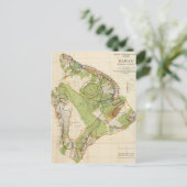 Carte Postale Vintage Map of Hawaii Island (1906) (Debout devant)