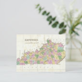 Carte Postale Vintage Map of Kentucky (Debout devant)