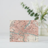 Carte Postale Vintage Map of Königsberg (Debout devant)